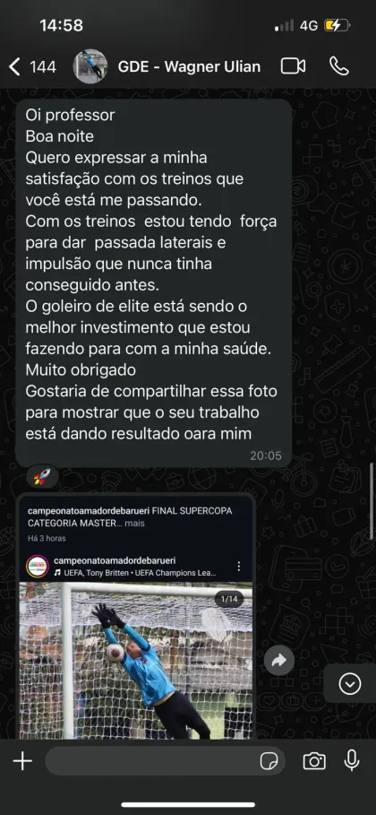 Resultado Método Goleiro 2.0